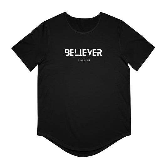 Believer Curved Hem Tee