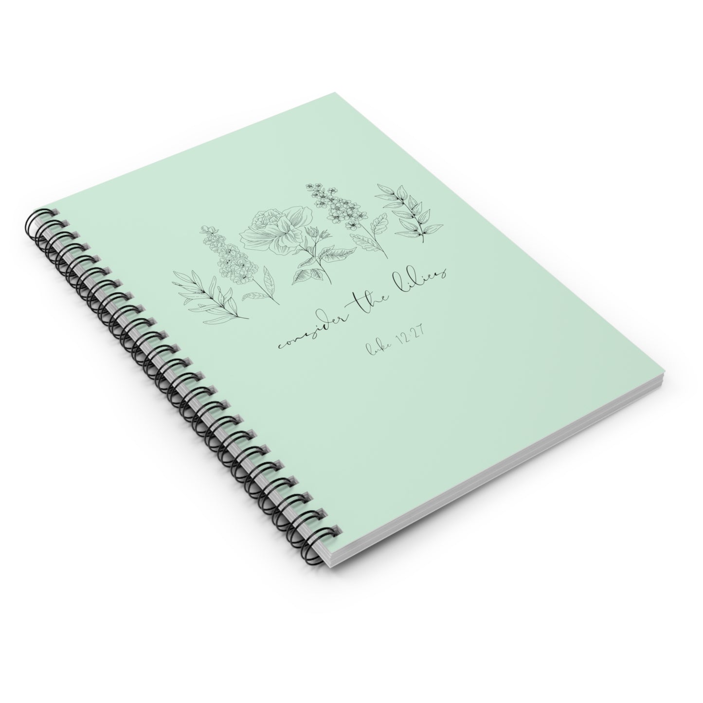 Consider the Lilies Spiral Notebook