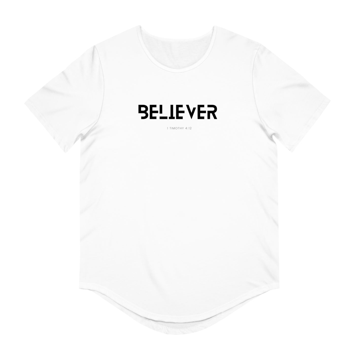 Believer Curved Hem Tee