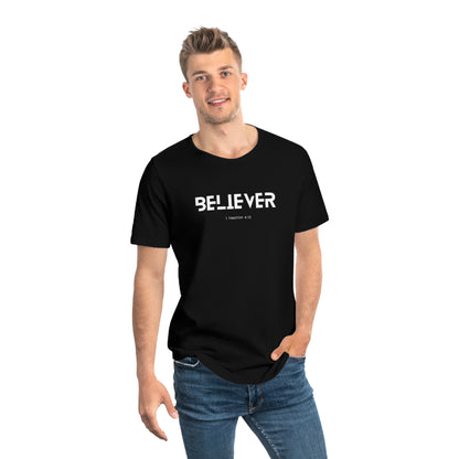 Believer Curved Hem Tee